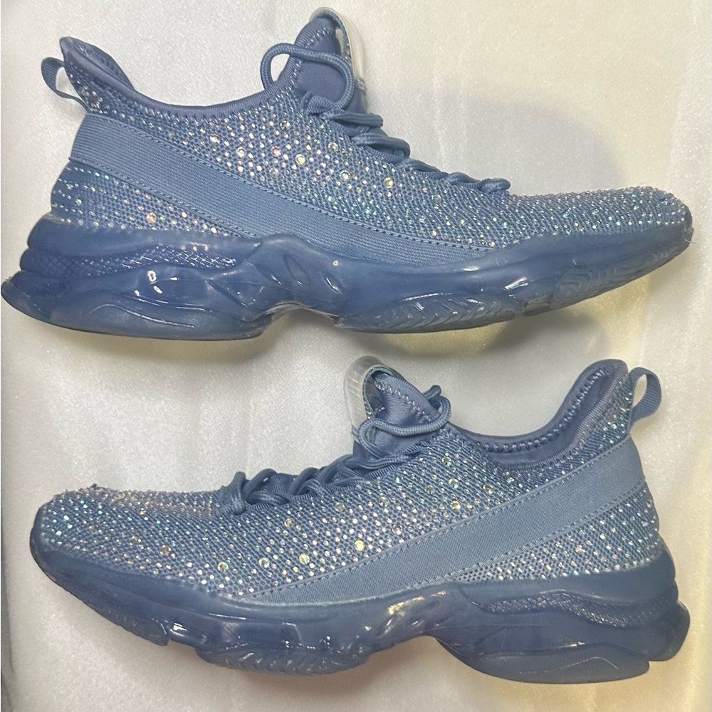 Rhinestone Memory Foam Sneakers – Size 8 – Sparkly Bling Shoes